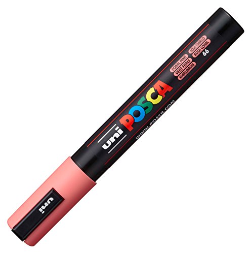 Posca Mitsubishi Uni - Marcador, color Rosa coral.