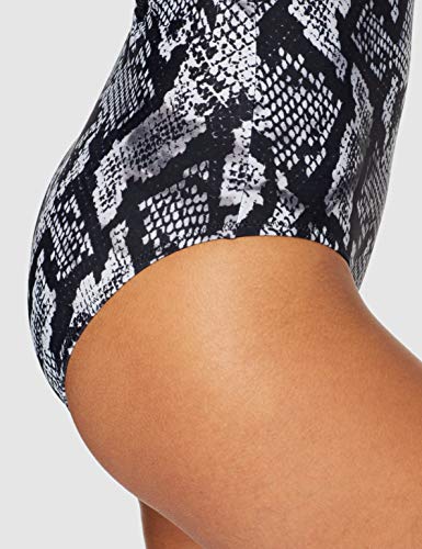 Pour Moi? Python Mesh Halter Control Suit baño, Gris (Titanium Titanium), 75 (Talla del Fabricante: 8) para Mujer
