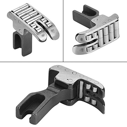 Prensatelas, 12 Rodamientos Negro R141 Rodillo de Acero Prensatelas Accesorios de Máquinas de Coser Industriales adecuados para Tela Gruesa