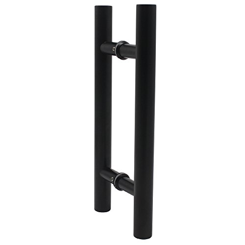 Probrico granero madera de 304 acero inoxidable deslizante tirador de puerta resistente a la corrosión puerta Hardware, negro