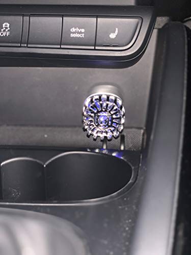 Purificador de aire para coche y cargador rápido de doble puerto 2.1 Amp, generador de ozono iónico para eliminar virus, los malos olores, humo, polen, moho, alérgenos, olor a mascota.