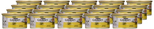 Purina Gourmet Gold Mousse Comida para Gatos con Pollo, 24 x 85 gr