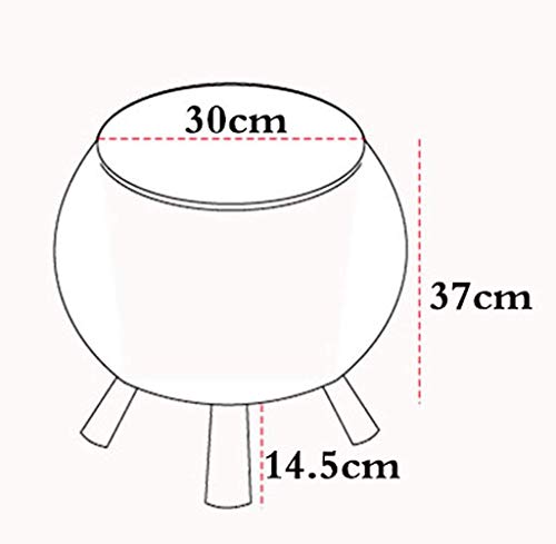 Qazxsw Taburete Redondo/reposapiés de ratán, Banco de sofá de Ocio, Paja para el hogar, Banco de Zapatos, Adecuado para Sala de Estar, Dormitorio, Entrada