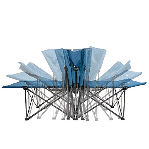 Qeedo Quick Jimmy Cama de Camping XXL Plegable - Azul