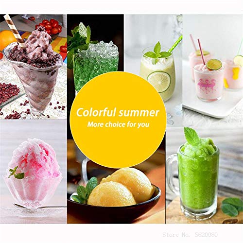 QIANHUA Trituradora de Hielo Manual portátil, máquina de Afeitar, manivela de Hielo para niños, trituradora de Cono de Nieve, máquina para Hacer Helados, Herramientas de Cocina