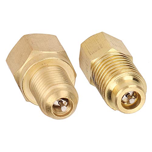 Qii lu 2pcs 1 / 4SAE-1 / 2ACME Acoplador del conector del adaptador para el aire acondicionado del coche R134A