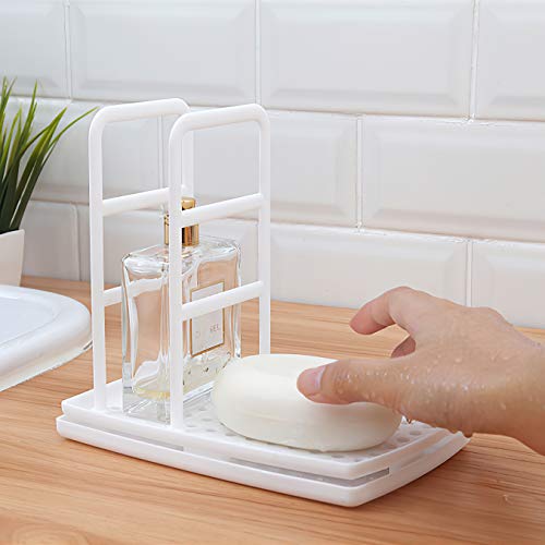 Qisiewell Organizador de Fregadero de Cocina Blanco para el Fregadero de Cocina Organizador de Carrito Soporte de Utensilios para Pasteles de Bricolaje Plástico ABS