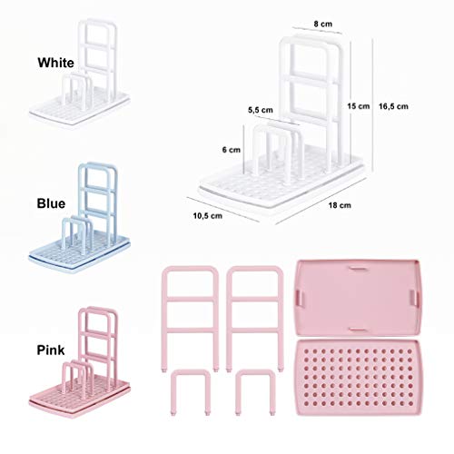 Qisiewell Organizador de Fregadero de Cocina Blanco para el Fregadero de Cocina Organizador de Carrito Soporte de Utensilios para Pasteles de Bricolaje Plástico ABS