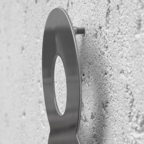 qobobo® Número Casa 3 Tres Signo Vivienda Calle de 304 Acero Inoxidable Cepillado , 200mm