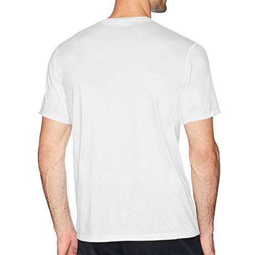 QsuNa - Camiseta de Manga Corta para Hombre, diseño de Corona de león y el Rey del Bosque Blanco Blanco 6X-Large