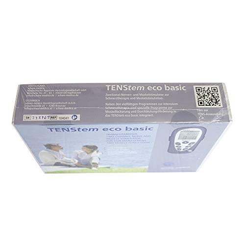 Queraltó Tens Eco Basic Ionto - Electro estimulador Portátil, Azul, 14 x 6.4 x 2.8 cm