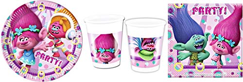 rainbowFUN.de Trolls - Kit de Fiesta, 36-Teilig