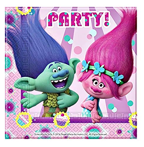 rainbowFUN.de Trolls - Kit de Fiesta, 64-Teilig