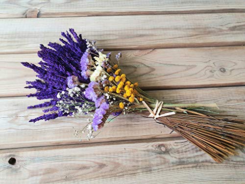 Ramo de Lavanda preservada con Flores secas Decorado