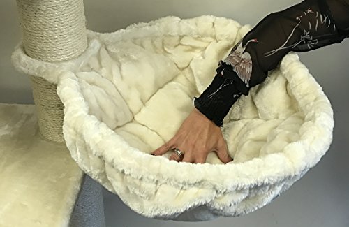 Rascador para gatos grandes Corner Crema arbol xxl maine coon gato gigante sisal muebles sofa casa escalador casita torre Árboles rascadores cama cueva repuesto medianos