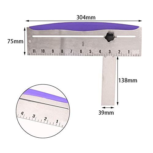 Raspador de tartas de acero inoxidable para tartas de metal más suave, borde de pastel ajustable para hornear pasteles peine, para manualidades, bodas, cumpleaños, etc.