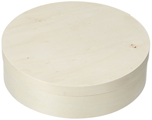 Rayher Redonda Caja de Chip de Madera, de plástico, 20 cm, Multicolor