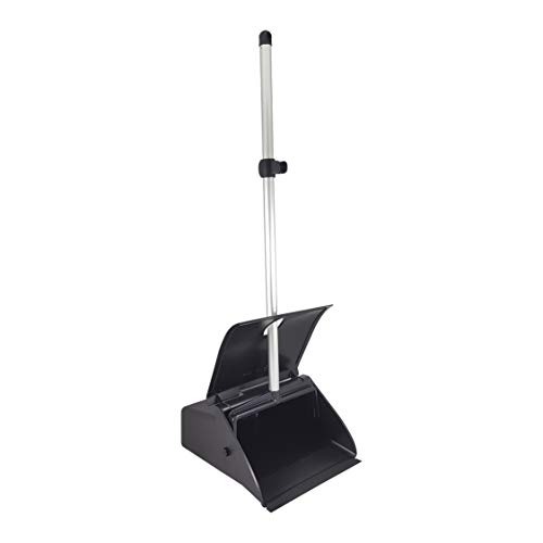 Recogedor Plegable Basculante Profesional con mango y tapa, de gran capacidad.
