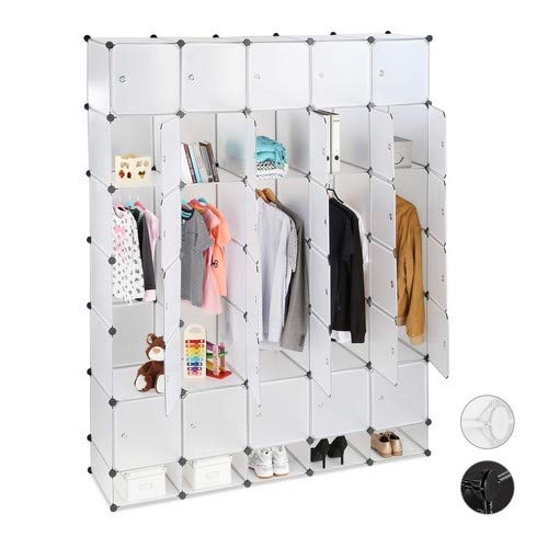 Relaxdays Armario Modular XXL con 25 Compartimentos, 234 X 180 X 46.5 Cm