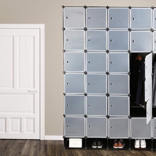 Relaxdays Armario Modular XXL con 25 Compartimentos, 234 X 180 X 46.5 Cm
