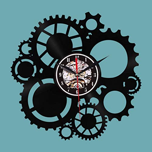 Reloj de pared creativo Luccase de goma, reloj digital, con números arábigos, moderno, sin tictac, para casa, cocina, oficina, no incluye batería, 30 x 30 cm