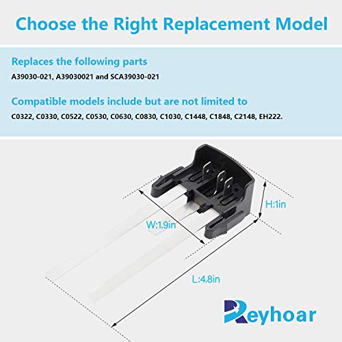 Repuesto de sensor de nivel de agua A39030-021 para máquinas de hielo Scotsman por Rayhoor - Reemplaza A39030021, SCA39030-021