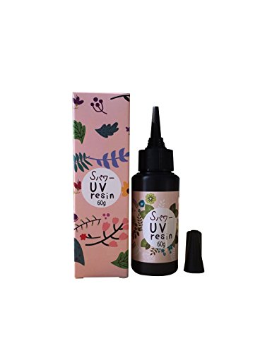 Resina UV 60g DIY Pegamento para la joyería de bricolaje Tipo duro curado ultravioleta Resina de la curación solar Luz del sol activado Artesanías Transparente claro (60g)