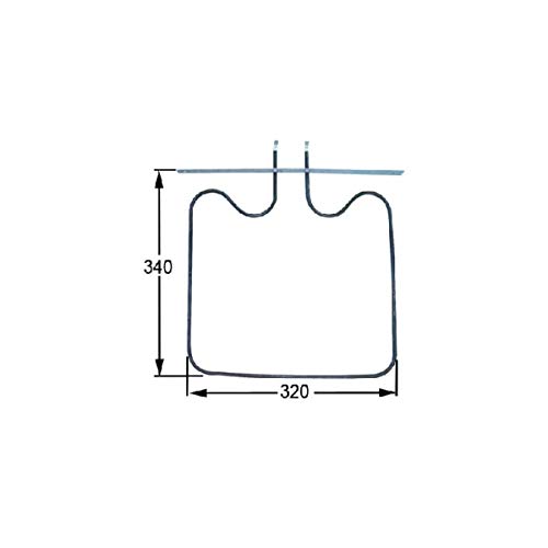Resistencia solera Horno Teka 1150W 230V 3140301