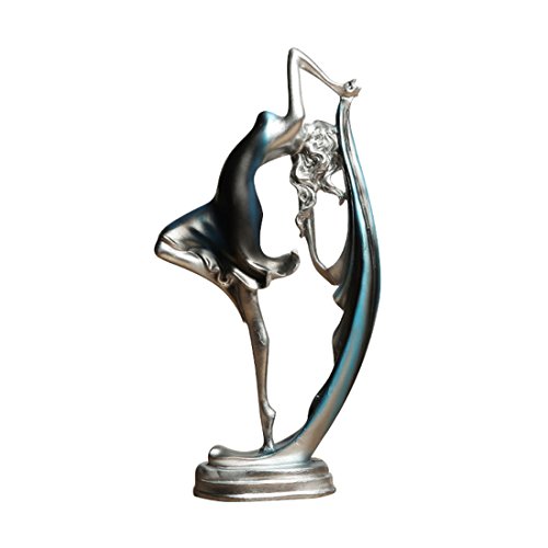 RETYLY Bailarina Danza Estatua de Resina artesania Figura Elegante Decoracion de Escritorio en casa Creativa Ornamentos Chica Danza