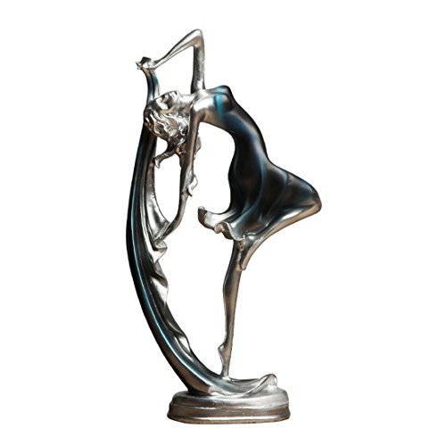 RETYLY Bailarina Danza Estatua de Resina artesania Figura Elegante Decoracion de Escritorio en casa Creativa Ornamentos Chica Danza