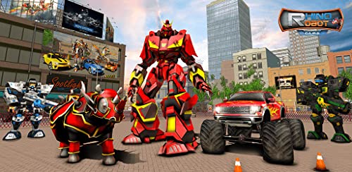 Rhino Robot vs Monster Truck