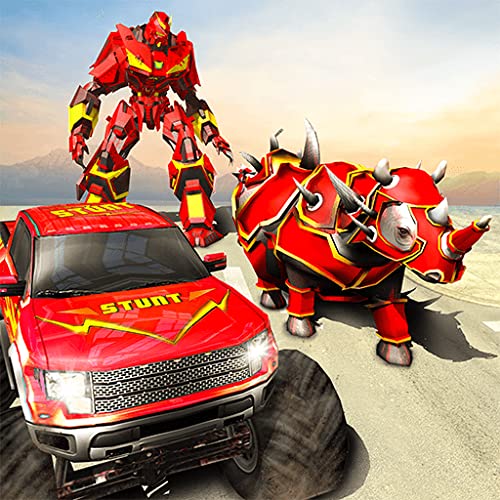Rhino Robot vs Monster Truck
