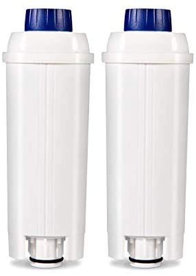 Rhodesy 4 Cafetera Automática Filtro para DeLonghi DLSC002, DeLonghi Filtro de Agua Cartuchosde Carbón Activado para De'Longhi ECAM ESAM ETAM BCO, Paquete de 2