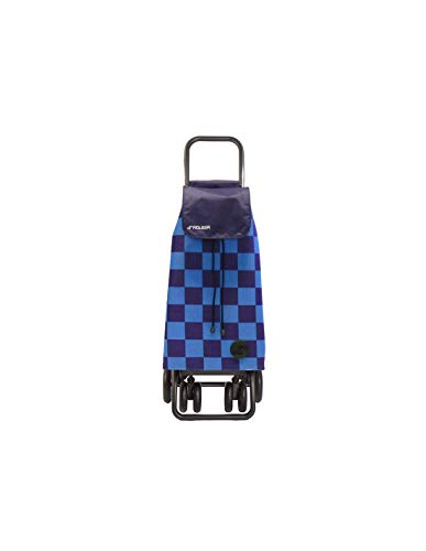 Rolser Carro Pack F-Tres 4 Ruedas 2 Giratorias Plegable - Azul