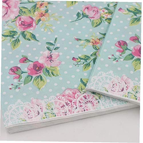 Romote 20 Pc / 33cm * 33cm Característica Impresa Rose Servilletas De Papel para El Evento Y La Decoración del Partido del Tejido Decoupage Servilleta