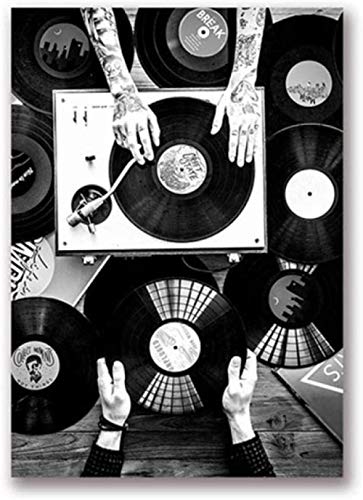 Rompecabezas Discos de Vinilo Amantes Foto de época Adulto Rompecabezas de Madera Cuadro Bar Cafetería Pub Room Decoración Tela Pintura-1000 Piezas （ZYJ628）