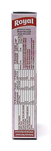 Royal, Gelatina en Polvo, Sabor Maracuyá, 30% Menos Azúcares, 114 g