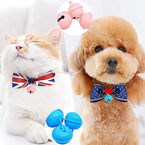 RUANLI Campanas Pequeñas para Manualidades Campanas para Mascotas Coloridas Campanas para Árboles De Navidad para Decoración Navideña, Manualidades, Fabricación De Joyas, 50 Piezas (Color Aleatorio)
