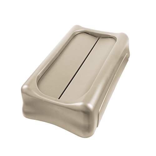 Rubbermaid Commercial fg267360beig Swing tapa para Slim Jim – Contenedores, color beige