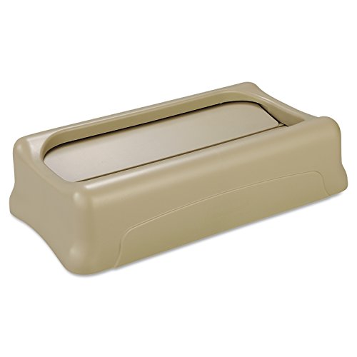 Rubbermaid Commercial fg267360beig Swing tapa para Slim Jim – Contenedores, color beige