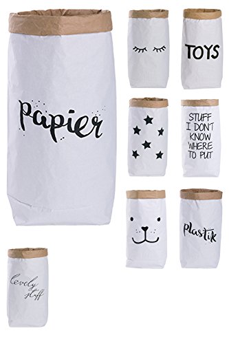 Saco de papel, bolsa de papel, manualidades, Marrón y Blanco
