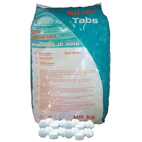 Sal en pastillas para descalcificador y depuradores – Silver Tabs – 25 kg para saco