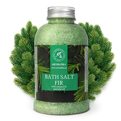Sales Marinas de Baño con Aceite de Abeto 600g - las Sales de Baño Naturales Poseen Propiedades Beneficiosas para Lograr un Buen Descanso y Reducir el Estrés - Cuidado Corporal - Baños de Relajación