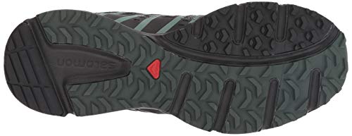 Salomon X-Mission 3, Zapatillas de Trail Running para Hombre, Verde (Urban Chic/Black/Guacamole), 43 1/3 EU