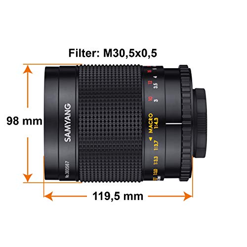 Samyang MF - Objetivo de Espejo (500 mm, F8.0)