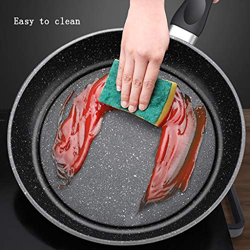 Sartén hogar/pan 20 / 22cm piedra médica que no se pegue la tortilla de carne máquina del desayuno/multifuncional adecuado for/estufa de gas de llama abierta (Size : 20cm)