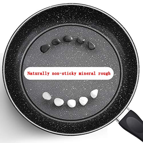 Sartén hogar/pan 20 / 22cm piedra médica que no se pegue la tortilla de carne máquina del desayuno/multifuncional adecuado for/estufa de gas de llama abierta (Size : 20cm)