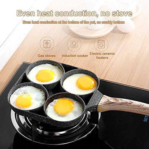 Sarten Para Tortitas, Sartén Antiadherente De Cuatro Agujeros Sartén Para Panqueques Frittata Di Omittata Sartén