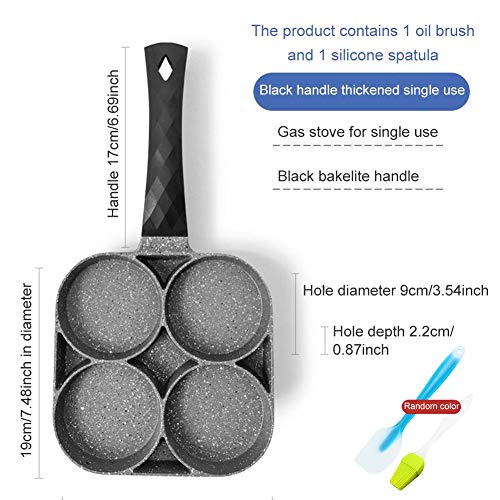 Sarten Para Tortitas, Sartén Antiadherente De Cuatro Agujeros Sartén Para Panqueques Frittata Di Omittata Sartén