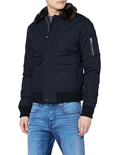 Schott NYC Air Chaqueta, Azul (Navy), Medium para Hombre